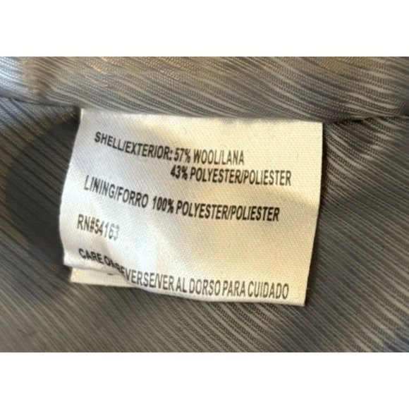 Vintage Calvin Klein Wool Blend Pea Coat Size 4 - Picture 6 of 9